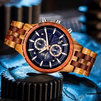 luxury brand new mens watches alloy wooden quartz wristwatch classical bussiness chronograph watch for man