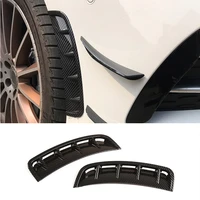 for mercedes a class w177 2019 2021 abs carbon fiber car front bumper spoiler side air exhaust cover stickers car accessories