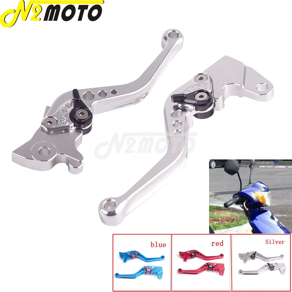 

Серебристый алюминиевый рычаг тормоза CNC, рычаг сцепления, передняя ручка тормоза, рычаг руля, ручной рычаг для Yamaha JOG 100 внедорожного велоси...