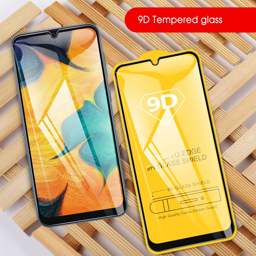9D Полный экран протектор Закаленное стекло для Samsung Galaxy A50 A30 A10 M30 M20 M10 A9 A505FD A305F
