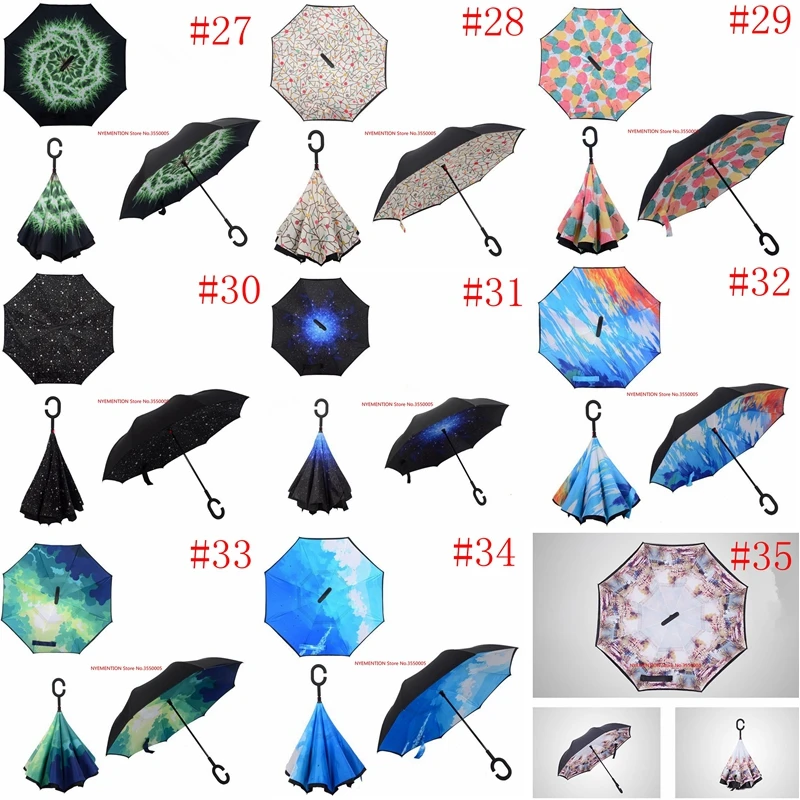 80 шт. двухслойный складной зонт для защиты от дождя и солнца 36 цветов|Зонтики| |