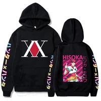 hunter x hunter hisoka streetwear sweatshirt anime hoodie print hooded sweatshirts loose long sleeve men clothes pullover fall