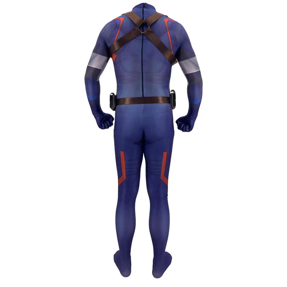 3D печать супергерой Капитан Америка Косплэй костюм Для мужчин спандекс лайкра