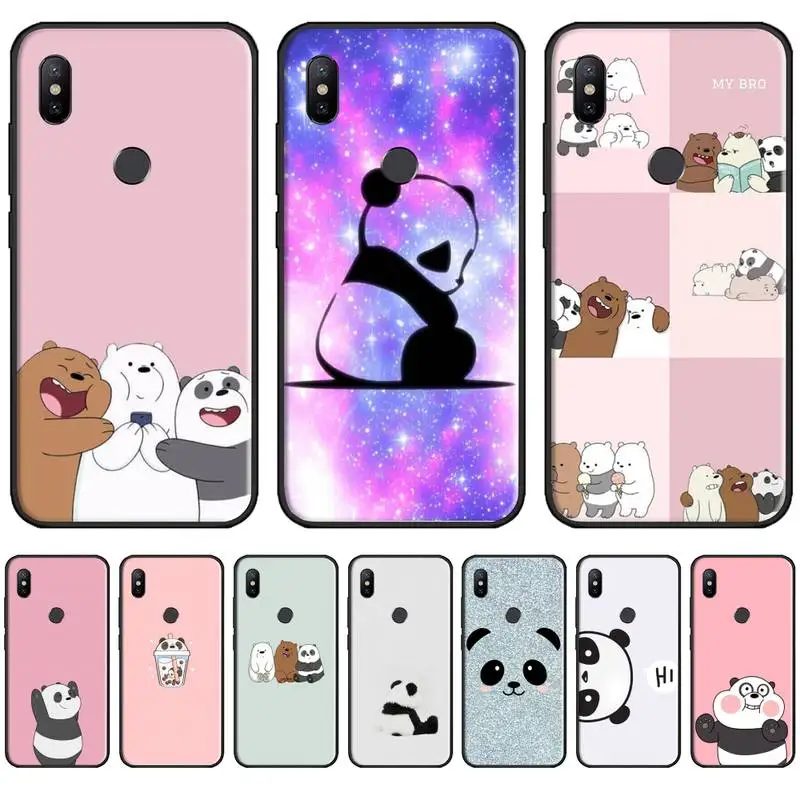 

China panda cute cartoon chengdu Phone Cases For Xiaomi Redmi 7 9t 9se k20 mi8 max3 lite 9 note 8 9s 10 pro Soft Silicone