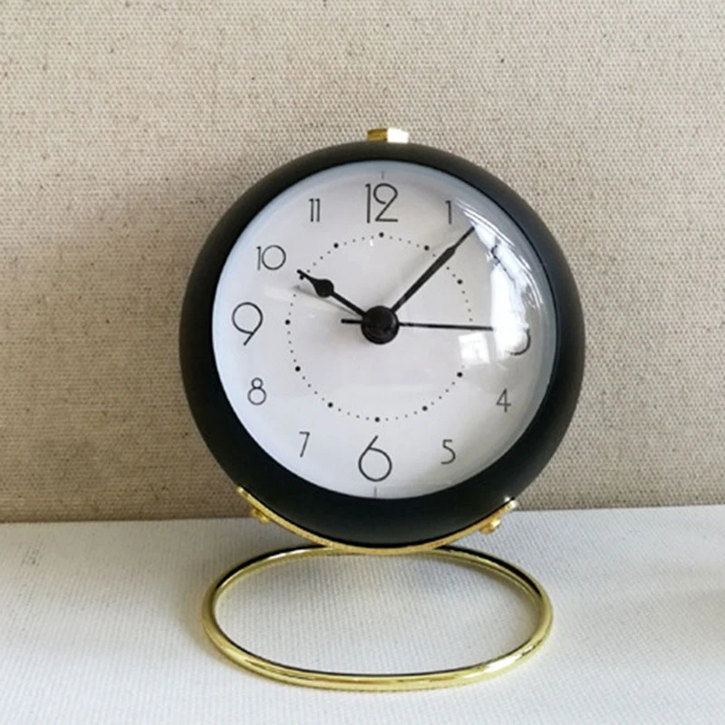 

Silent Alarm Clock Timer Metal Fashion Metal Alarm Clock Classic Alarm Clock Desktop Alarm