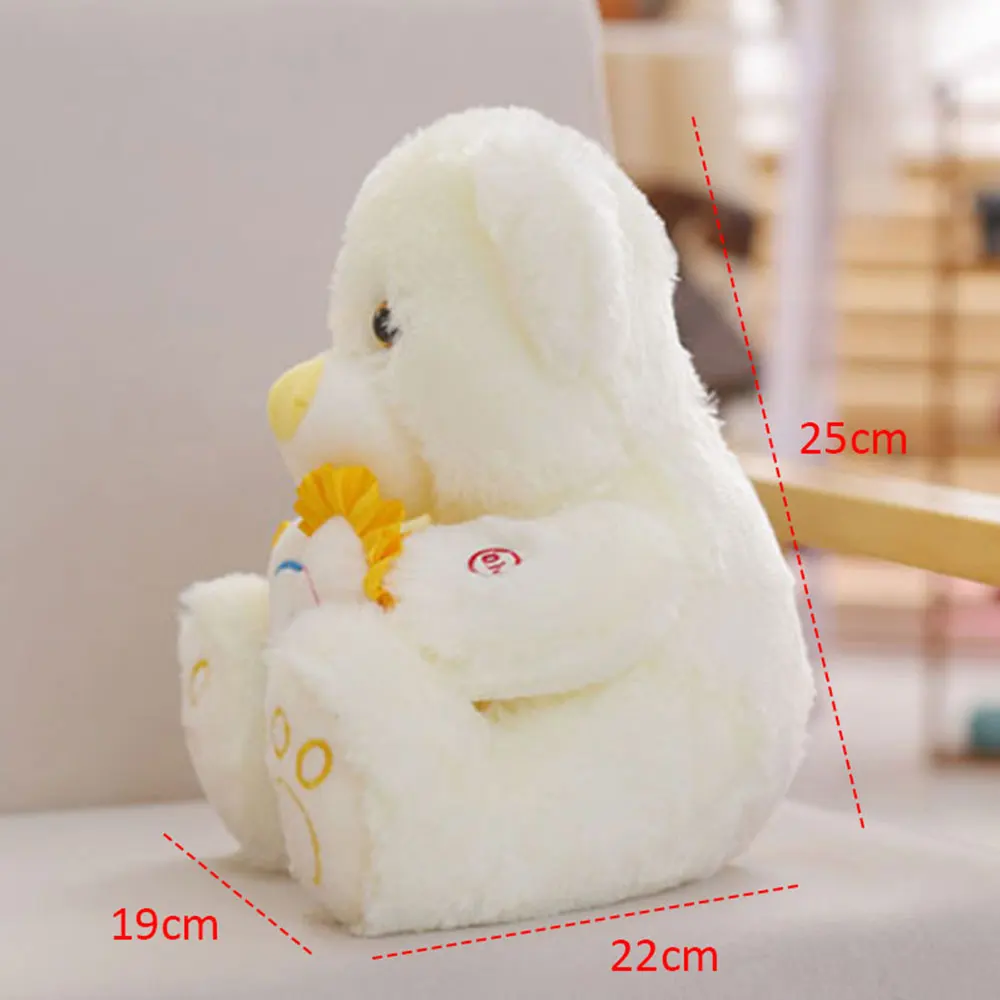 Valentine'S Day Soft Love Glowing Teddy Bear Stuffed Plush Toys Romantic Luminous Birthday Girlfriend Decorations | Дом и сад