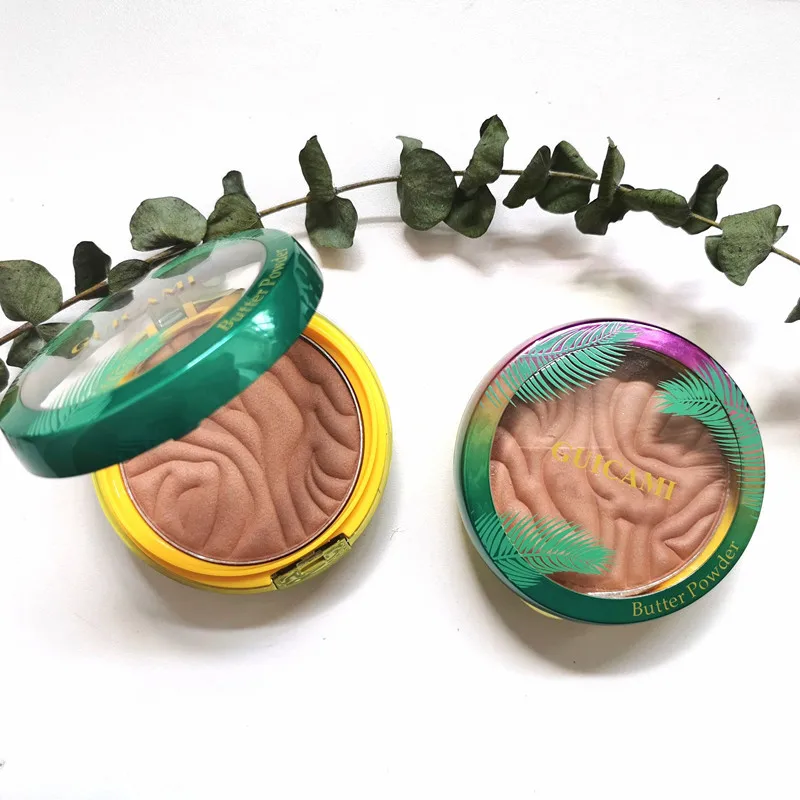 Хайлайтер масло Компактная пудра палитра контуринга коричневая для лица макияж