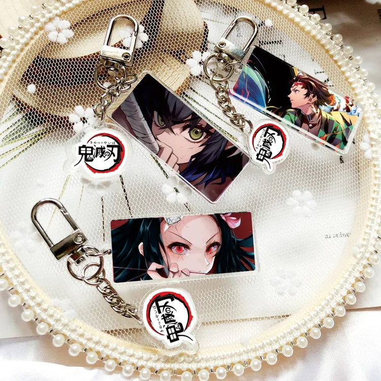 10 шт./лот аниме Рассекатель демонов: Kimetsu no Yaiba акриловые подвески Kamado Tanjirou Nezuko