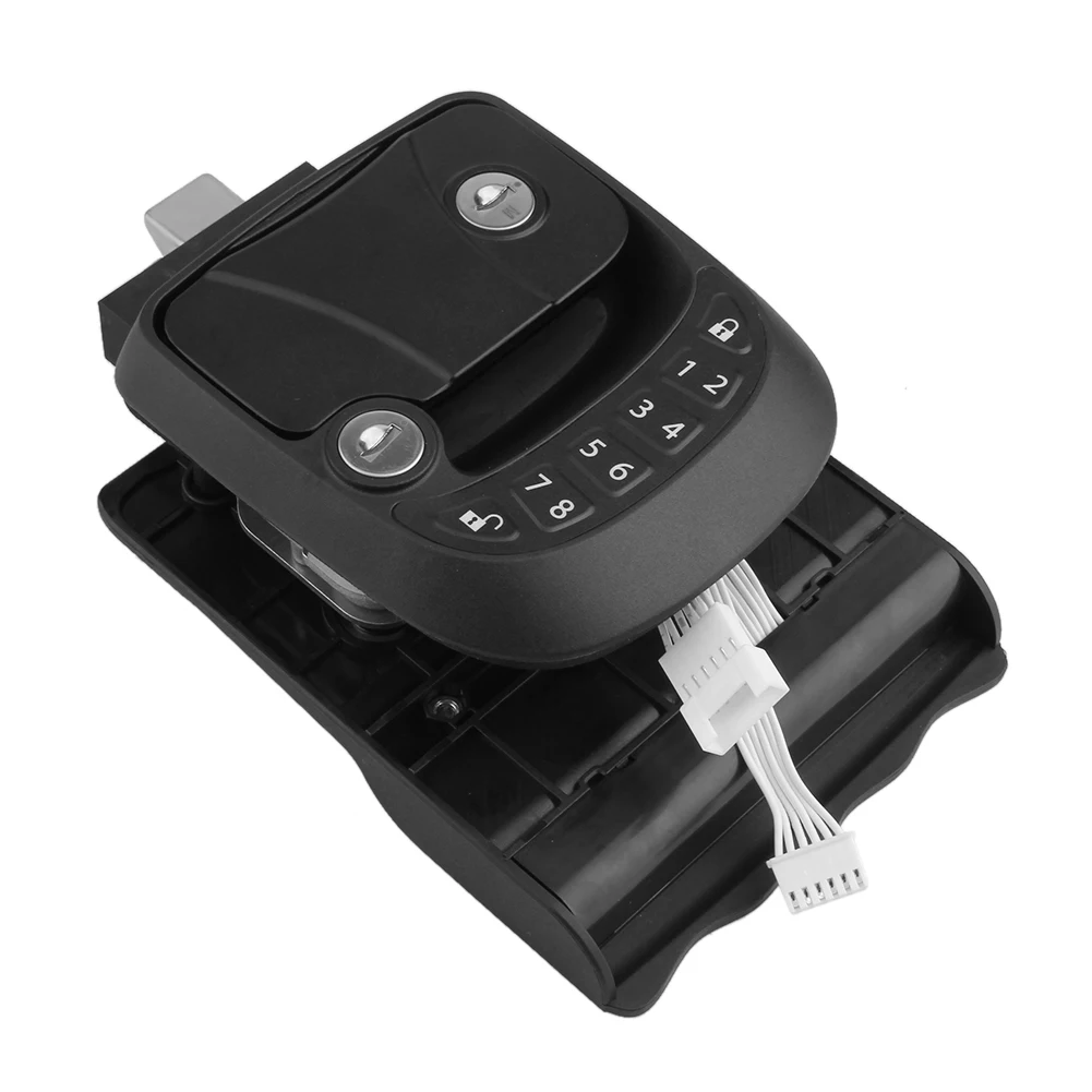 

RV Keyless Entry Door Lock Latch Handle RV Door Lock with Keypad + Key Fob