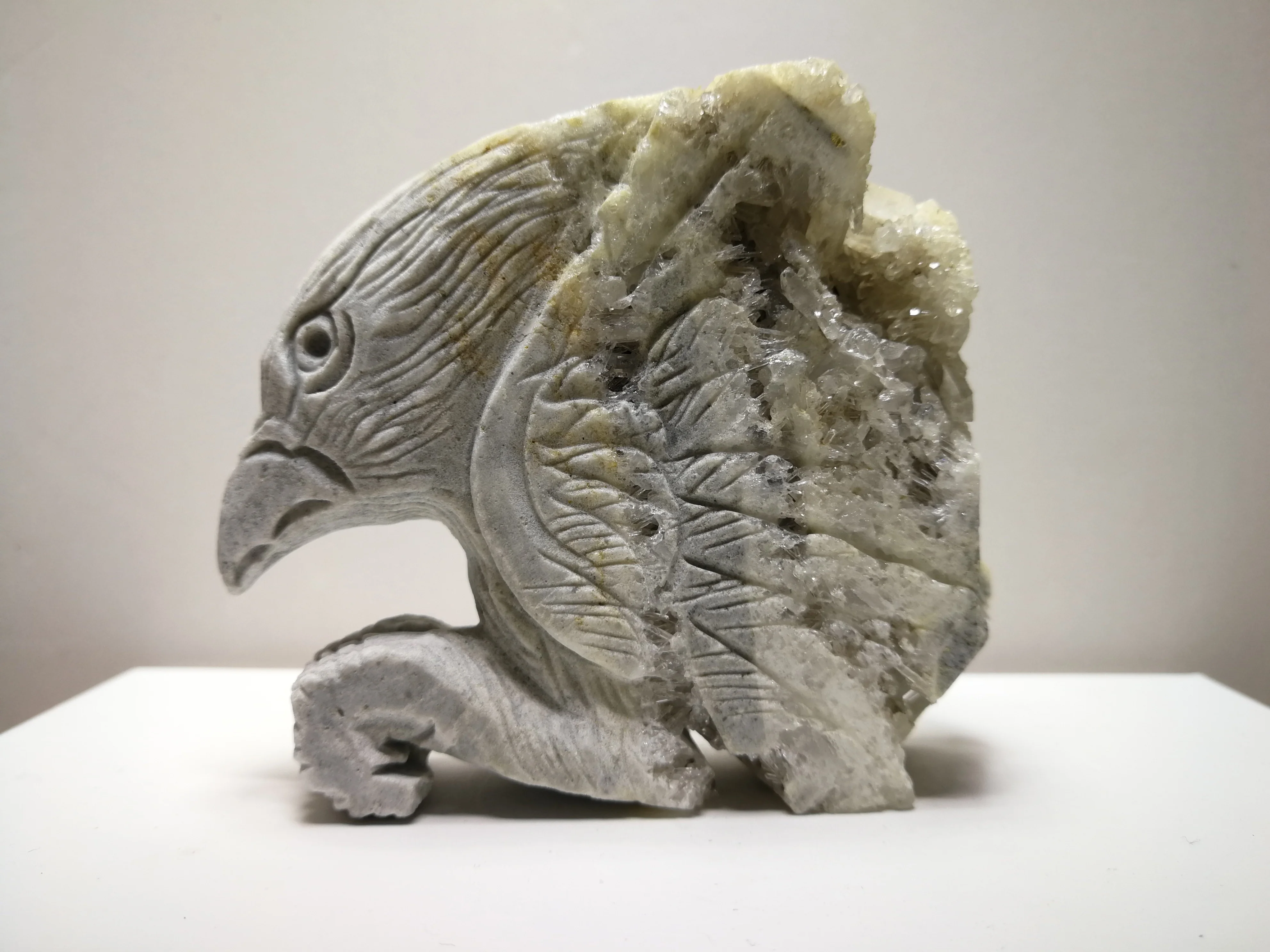 283 0 натуральный кристаллический кластер минералы образцы ручной резки Орел