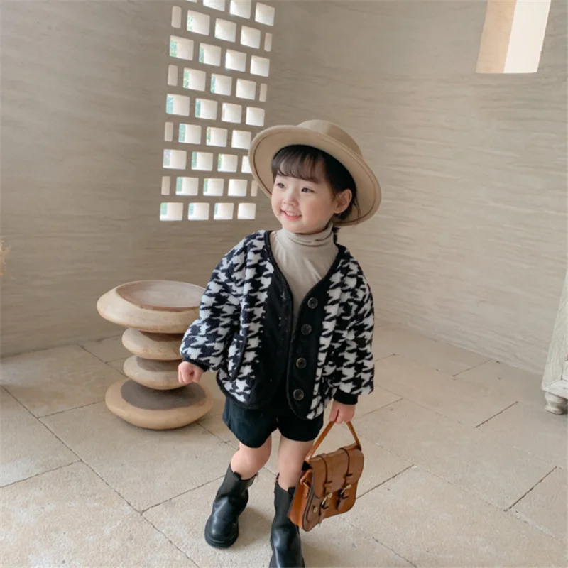

Baby Plush Coat for Girl Fashion Leopard Long Sleeve Family Matching Outfits 2021 Autumn Winter Kids Clothes Girls 1-8 Years