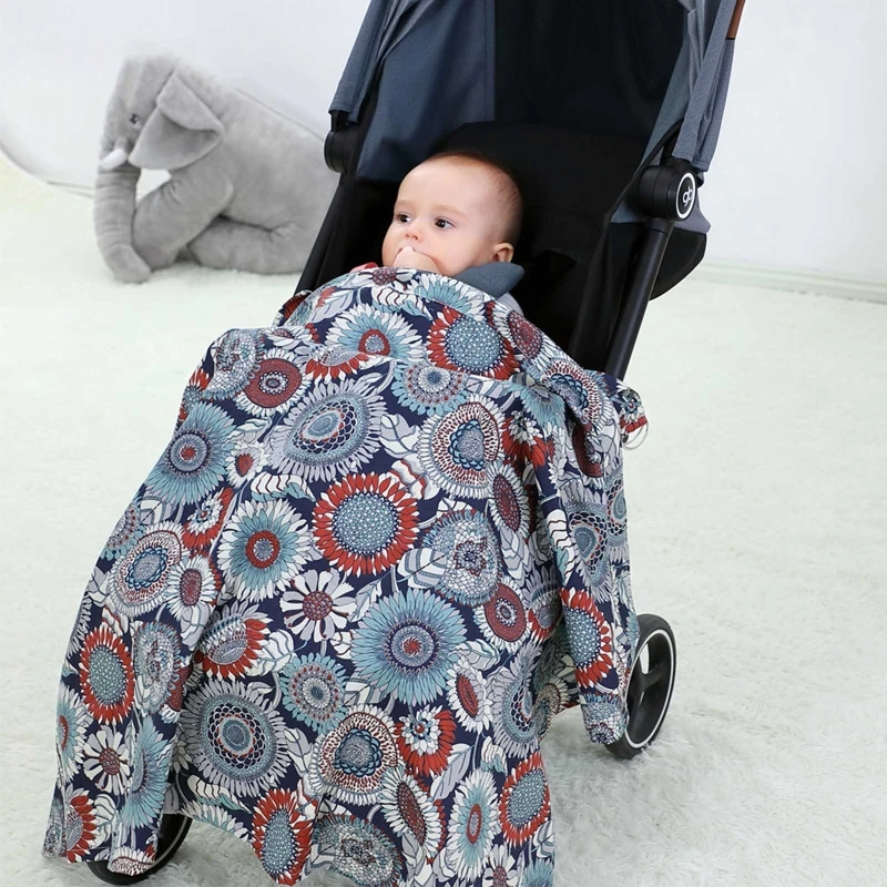

Baby Breastfeeding Towel Maternity Apron Infants Breast Feeding Blanket Breathable Seat Stroller Nursing Cover