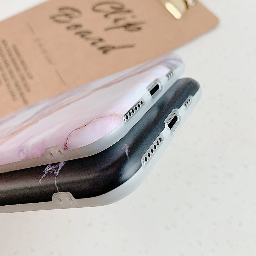 LOVECOM Classic Marble Phone Case For iPhone 11 Pro Max XR XS 7 8 6S Plus Soft IMD Matte Full Body Back Cover | Мобильные телефоны