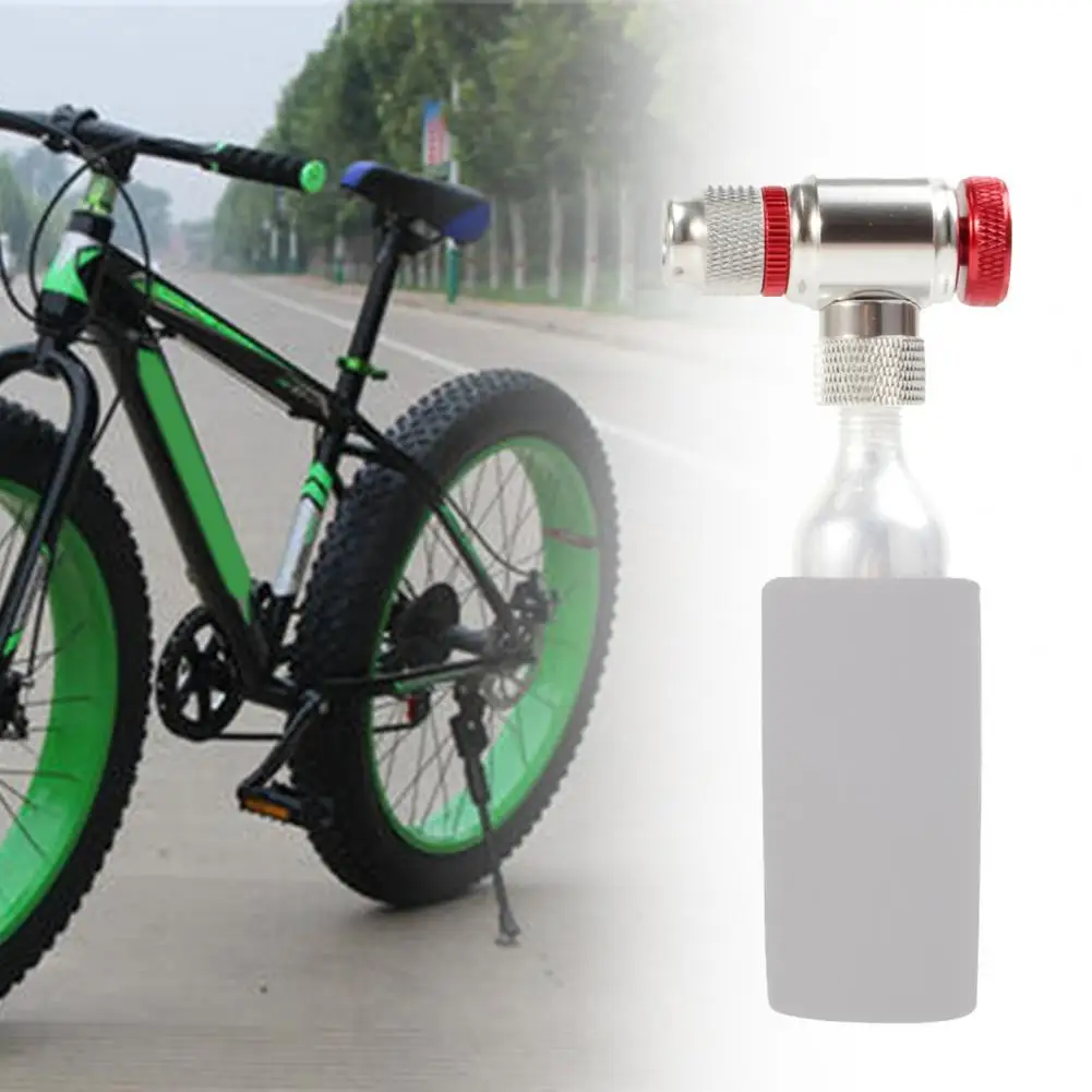 

Gas Nozzle Anti-explosion Portable Aluminum Alloy 120PSL CO2 Inflator Bicycle Pump Gas Nozzle