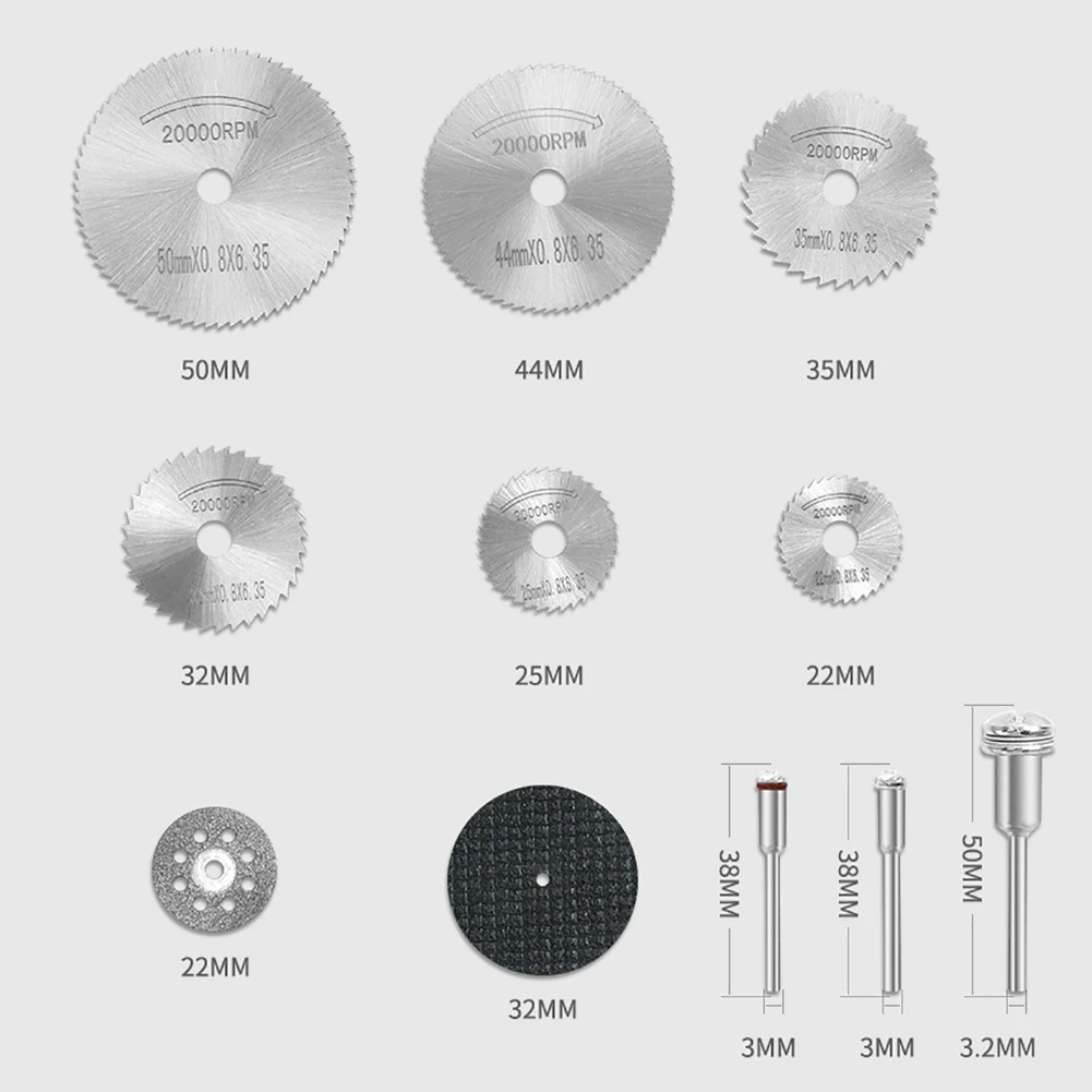 31 шт. алмазные режущие диски лезвие для циркулярной пилы из быстрорежущей стали