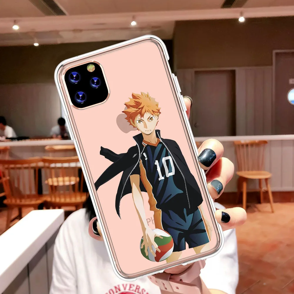 

Japan Anime Haikyuu Hinata attacks Clear Soft silicone TPU Case For iPhone 11 12 Pro Max 8 7 6 6S Plus XR X XS Max 5 5S SE 2020