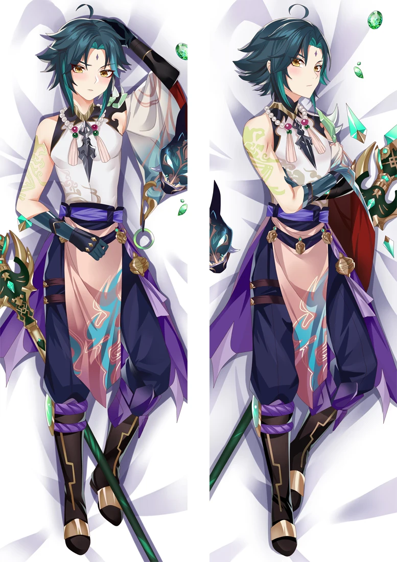 

Genshin Impact Xiao Cosplay Dakimakura Pillow Case Hugging Body