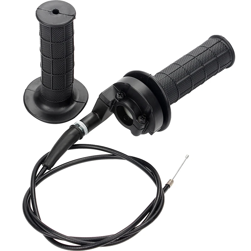 

SPEEDWOW Motorcycle Grips 7/8" 22mm Hand Grip With Throttle With Twist Cable For ATV Quad Pit Dirt Bike Motocross Racing