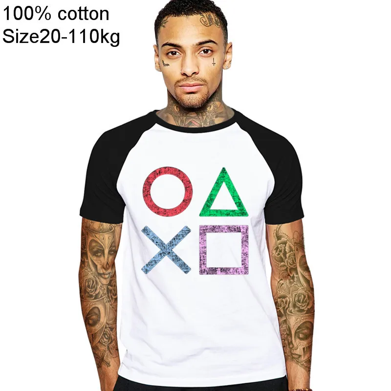 Новый Винтаж PS логотип Футболка Xbox игровая playstation футболка Для мужчин Уличная