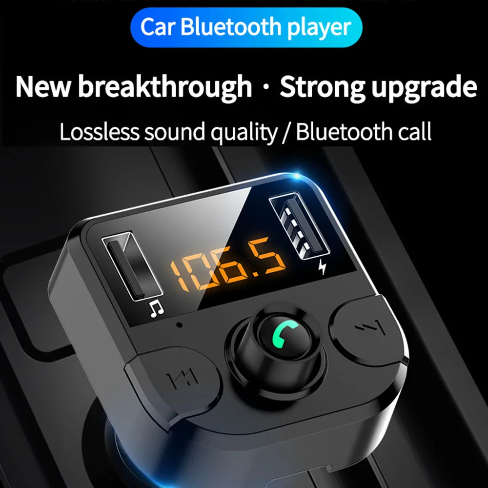 Автомобильный 12-24 В BT36B Bluetooth 5 0 автомобильный комплект MP3 плеер fm-передатчик с