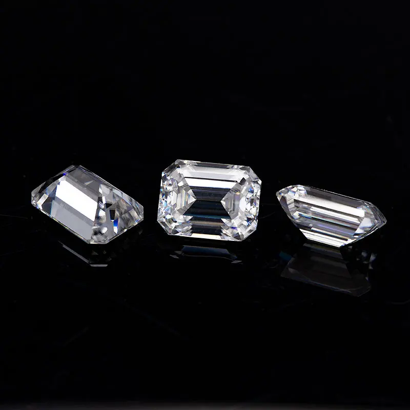 

4x6mm D VVS1 2020 hot sale GRA White high quality emerald cut loose moissanite supplier factory sale supply diamond
