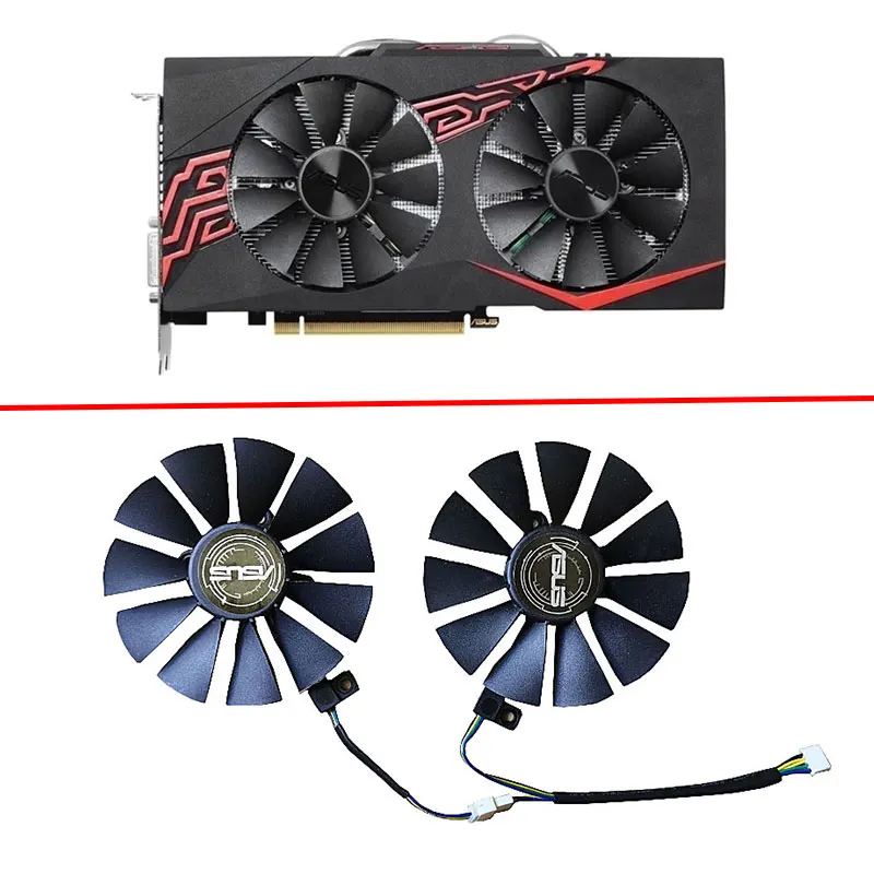 

2Pcs 7MM T129215SU 4Pin GTX1060 GPU Cooling Fan, Suitable For ASUS Strix GTX 980 Ti 1050 1060 1070 1080 RX 480 470 Graphics Card
