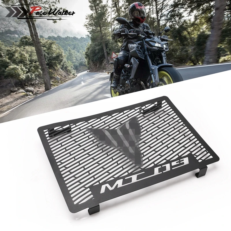 MT09 алюминиевая Черная решетка радиатора Защитная крышка для Yamaha MT 09 FZ09 FZ 2014 2015 2016