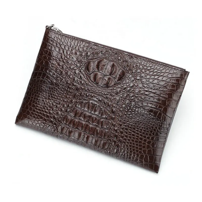 

Men Purse Crocodile Long Leather Fashion Hand Bag Men's Luxury Genuine High Grade Business Leisure Wallet Portefeuille Homme