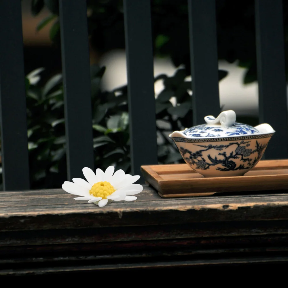 

1Pc Decorative Incense Holder Ceramic Incense Plate Incense Stick Rack (White)