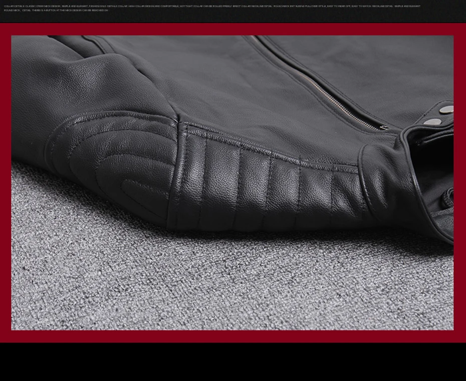 Chaqueta cuero hombre куртка кожаная куртка популярная мужская куртка из натуральной кожи тонкая байкерская куртка крутая 19037-5