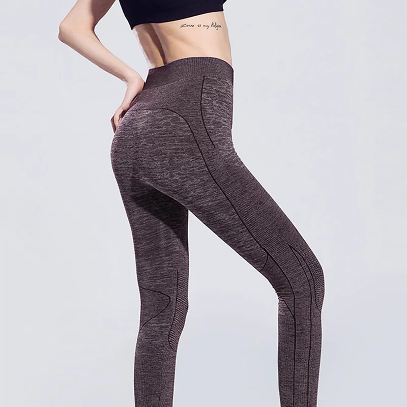 SALSPOR Модные женские леггинсы с высокой талией быстросохнущие Компрессионные