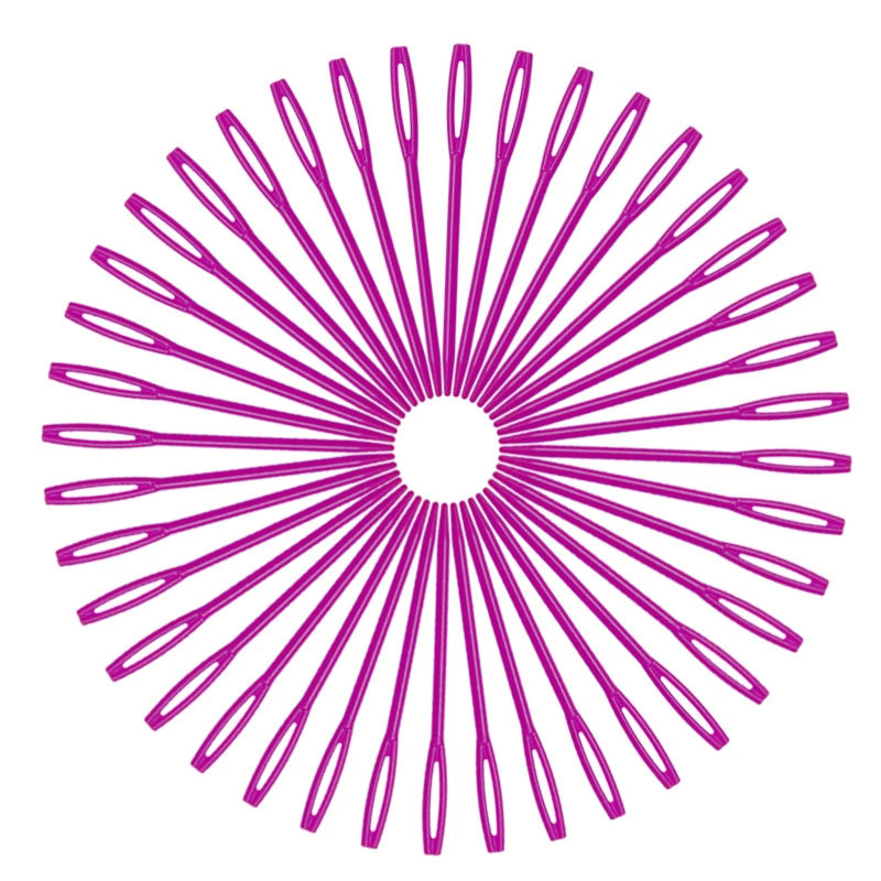 10 шт. пластиковые швейные иглы большой глаз вышивка шерсть вязание спицы ручная