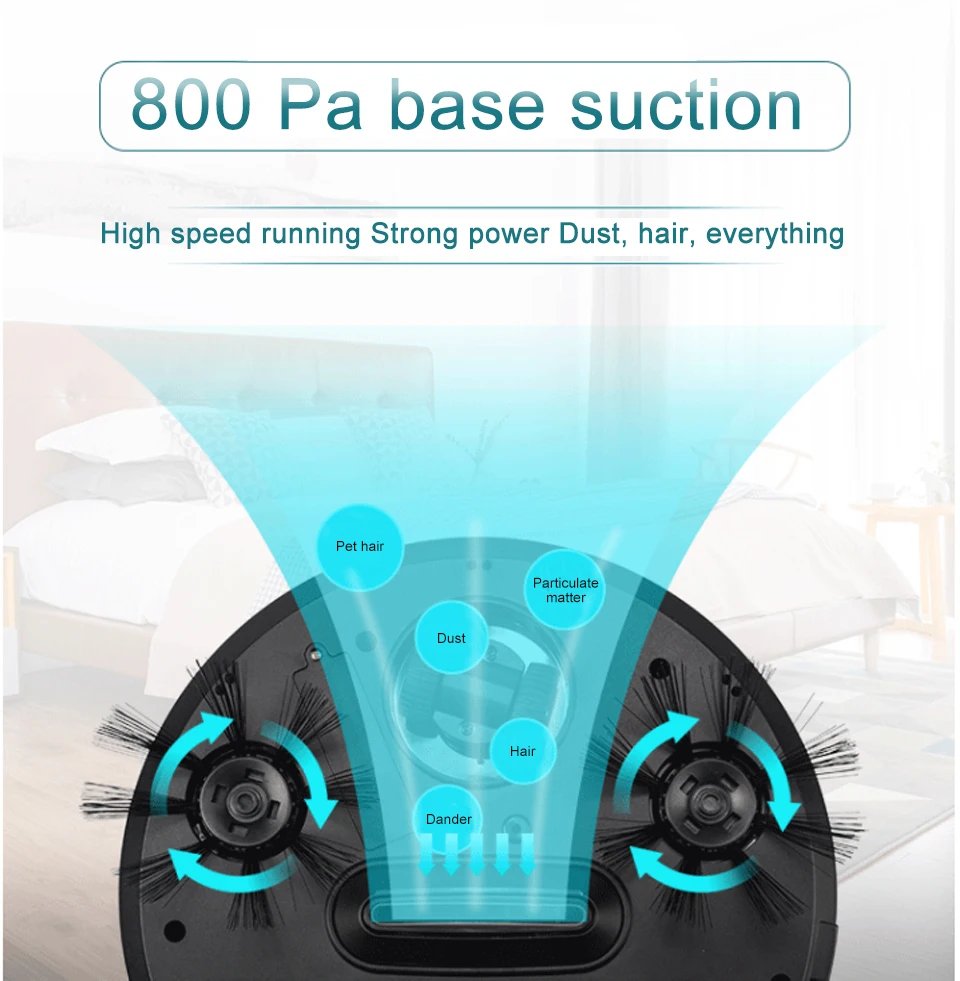 Умный Автоматический робот пылесос 220 В сухая и влажная подметальная машина