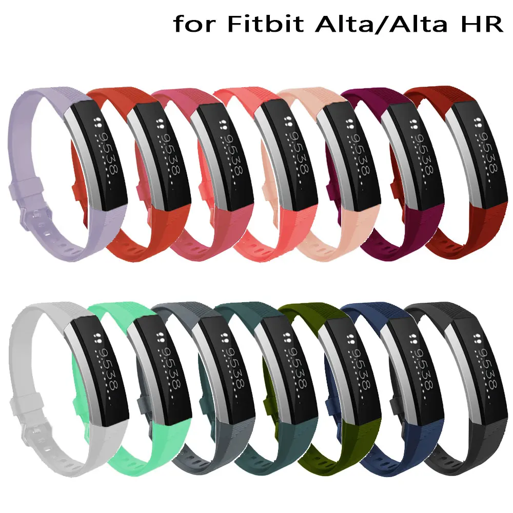 

Silicone WatchBands for Fitbit Alta HR Waterproof Smart Watch Band Replacement Wristband Watch Band Bracelet Accessories