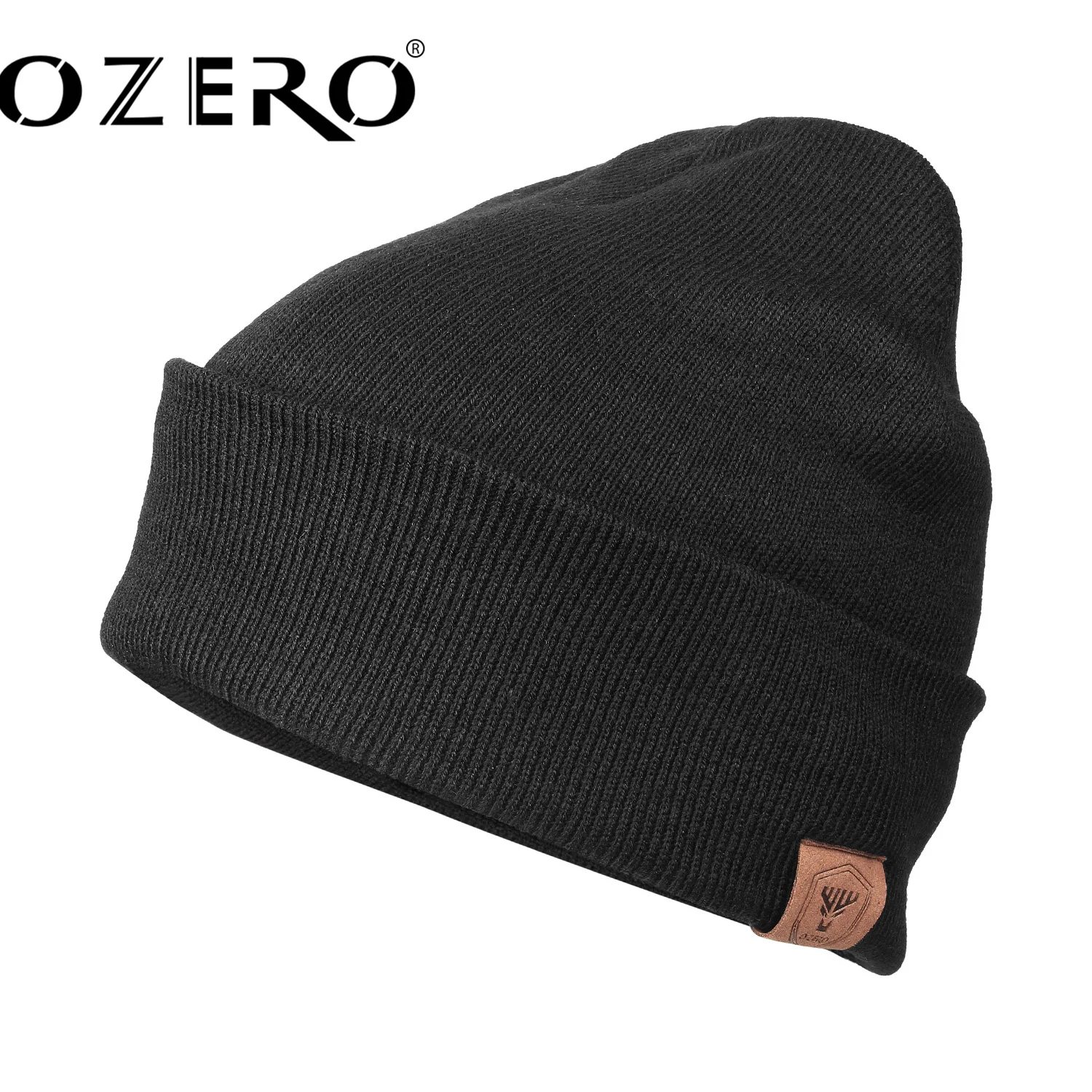 

OZERO Fashion Running Caps Winter Knitted Hats Outdoor Sports Snowboarding Beanie Winter Autumn Fisherman Thick Warm Skiing Hats