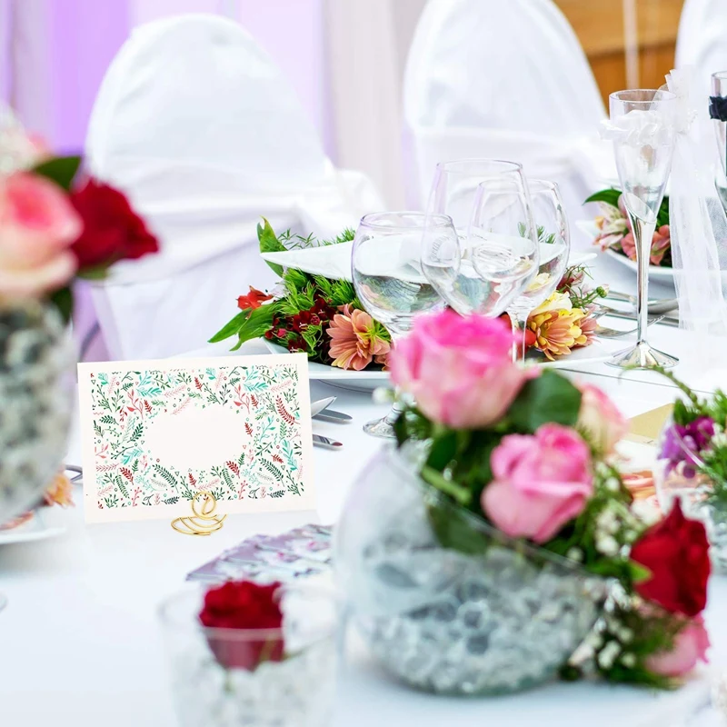 20 штук провод Место Держатель для карт металлический держатель Стенд свадьба имя