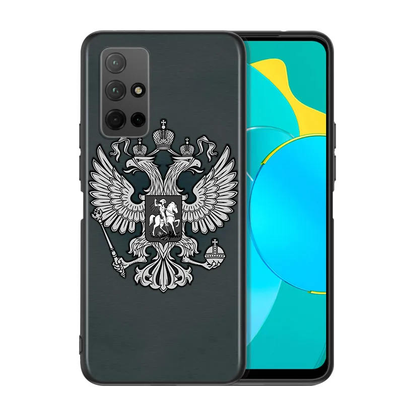 Флаг России герб мягкий TPU чехол для Huawei Honor 9 10 X10 9A 9C 9S 9N 10i 10X 9X Lite рro 5G Телефон Чехол