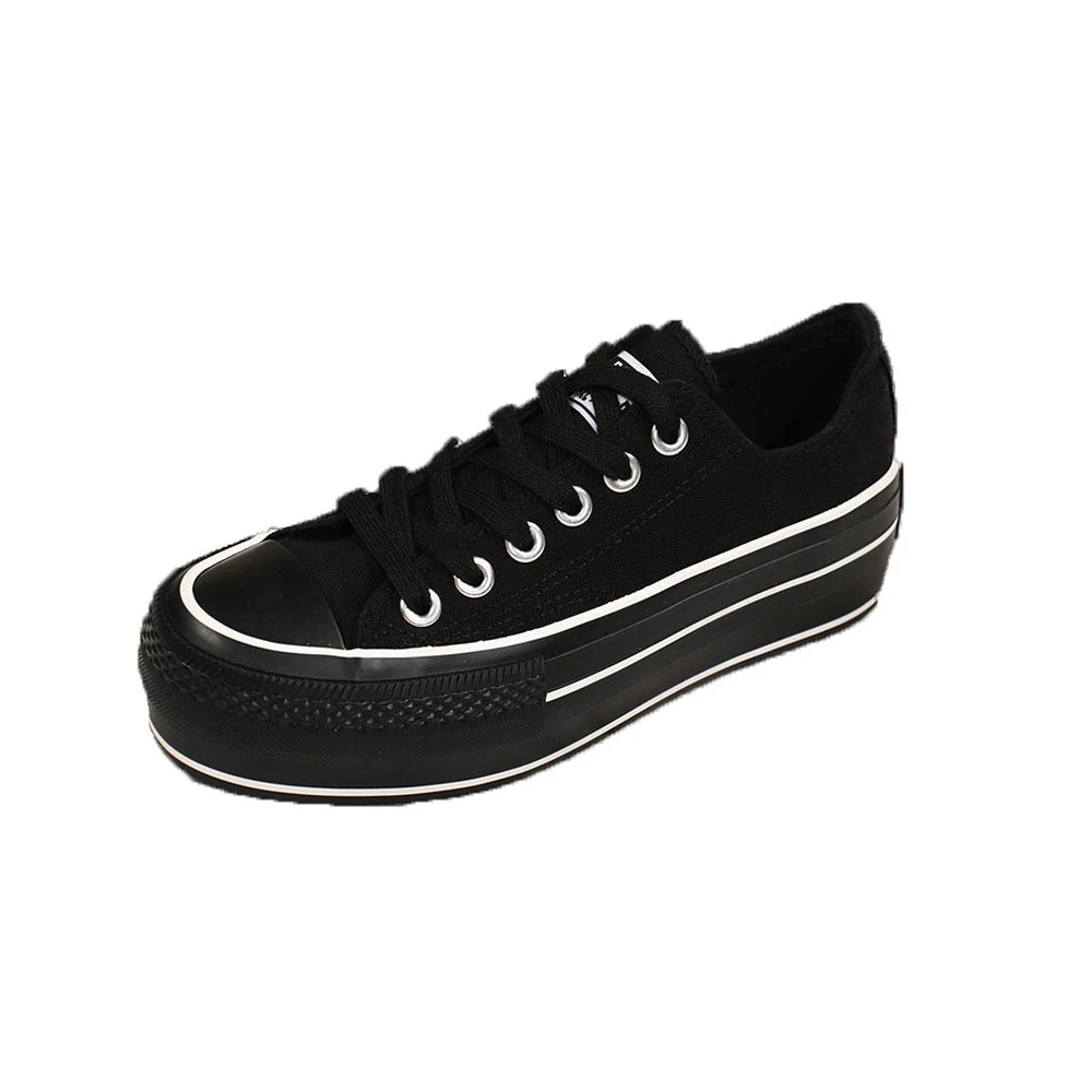 Женская парусиновая обувь на платформе Новинка 2020 года Уличная модная