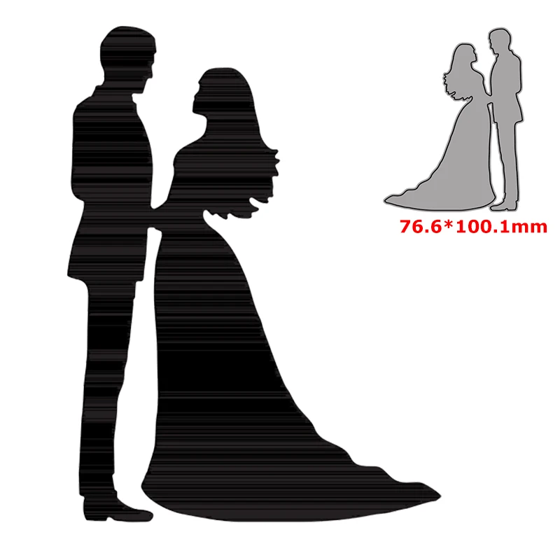 Металлические режущие штампы формы для пары украшения diy записки бумаги ремесло