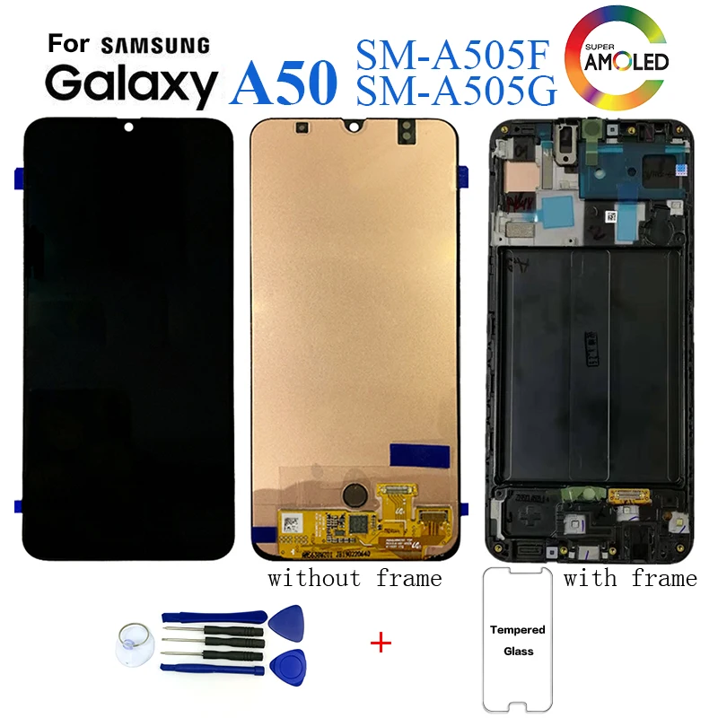 Для samsung Galaxy A50 SM-A505F дисплей ЖК-экран Замена для samsung A50 A505 A505G дисплей ЖК-экран модуль