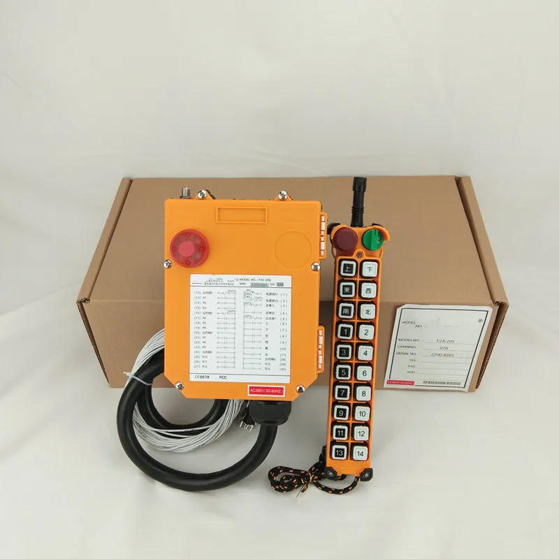 

F24-20S промышленный кран, беспроводной пульт дистанционного управления, телеграфный пульт дистанционного управления для подъемного грузови...