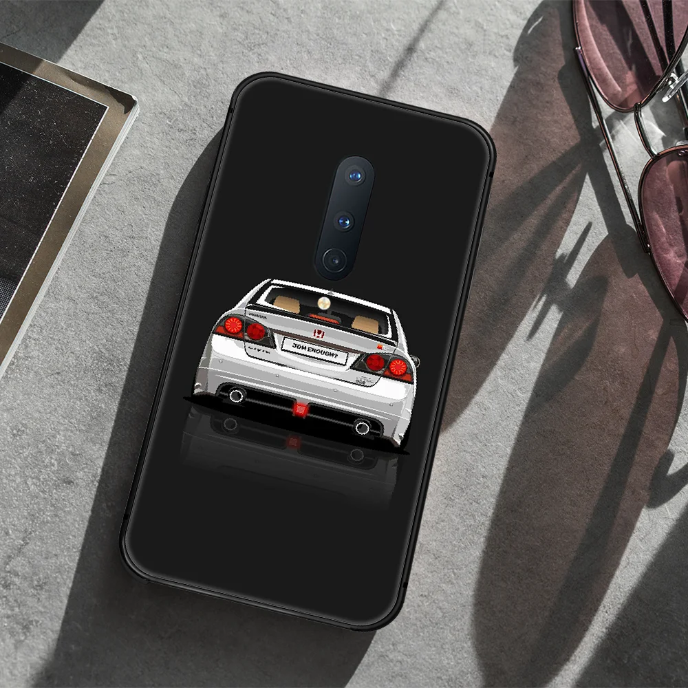 

Honda JDM Sport Car Cool Phone Case Cover Hull For 1+ Oneplus 5T 6 6T 7 7Pro 7T 8 8Pro 8T black Waterproof Trend Shell Tpu Cell