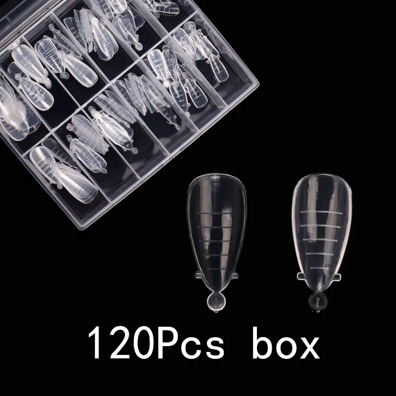 Двойная форма полиуф-гель быстрое наращивание пальцев искусственная для дизайна