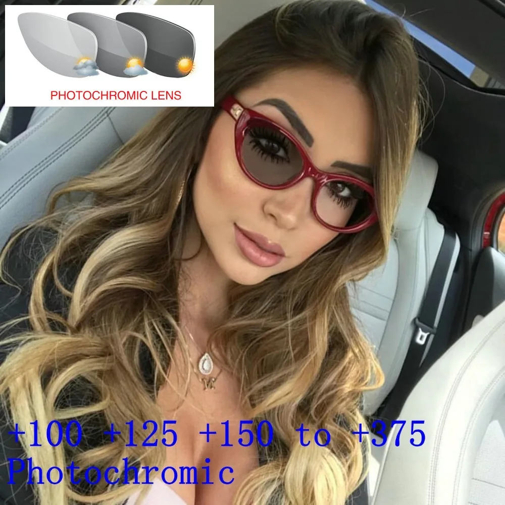 Фотохромные сексуальные круглые женские классические очки для чтения