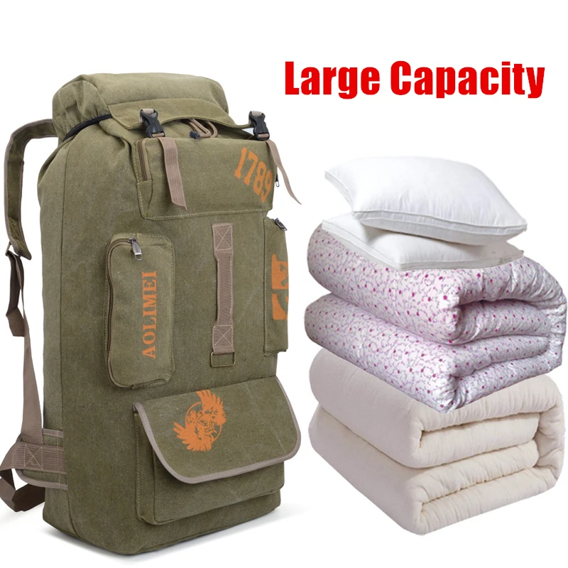 Вместительный походный рюкзак 100 л для отдыха на открытом воздухе лазания