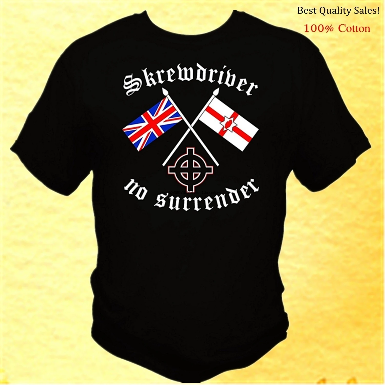 

Skrewdriver No Surrender-usa Factory Printed male Soft and Men's Tshirts