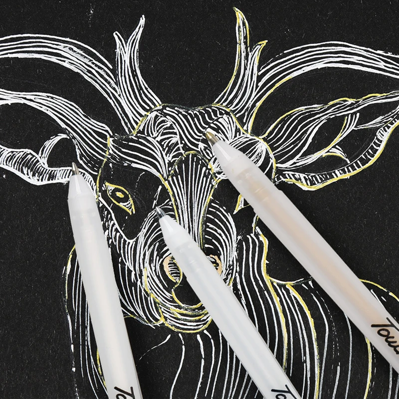 0 7 мм Выделите ручка для рисования почерк каракули 3 вида цветов гладкая