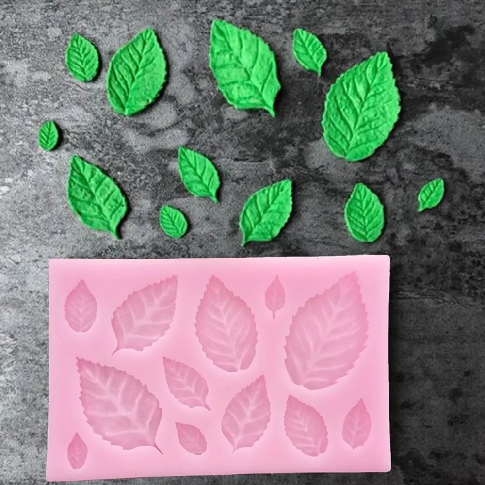 

1pc 3D Leaves Silicone Forms Cake Molds DIY Sugarcraft Chocolate Molds Baking Dish Bakeware Cake Decorating Tools