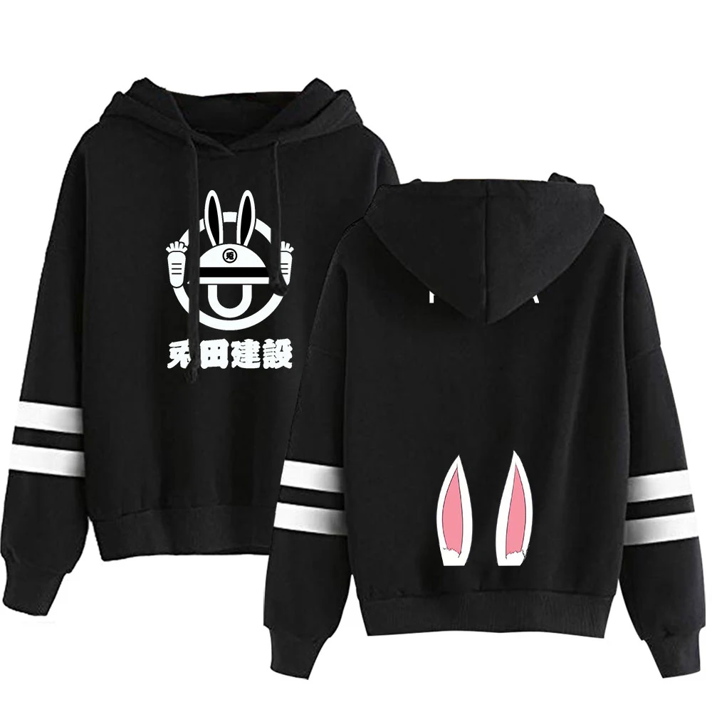 Толстовка usada Beijing Ora с принтом манги параллельные полосы милый пуловер