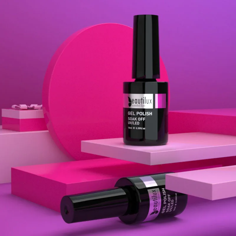 Гель-лак для ногтей Beautilux коллекция осенних цветов комплект лаков УФ Светодиоды